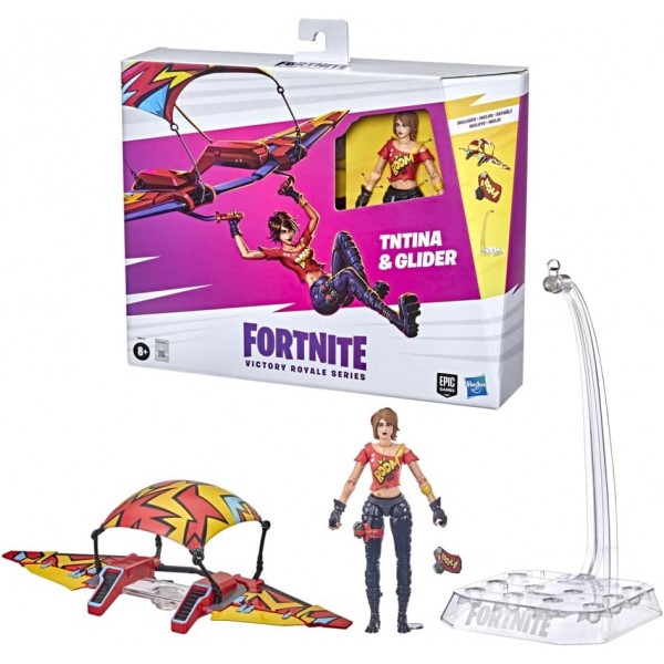 해즈브로 포트나이트 Victory Royale 시리즈 TNTina 글라이더 포함, 15cm 수집 가능한 액션 피규어, 액세서리 포함, 8년 이상, 멀티