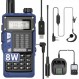 Baofeng Radio UV-S9 Pro Ham Radio UV-5R 듀얼 밴드 8W 고출력 휴대용 양방향 라디오(배터리 및 USB 충전기 케이블 워키토키 포함) 핸드헬드 업그레이드(파란색)