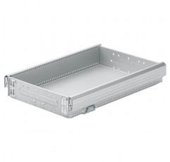 HETTICH 20532 Systema Top 2000 스틸 서랍(서랍) 설치 폭 392mm, 스틸 알루미늄 효과, 실버
