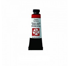 DANIEL SMITH 엑스트라 파인 수채화 물감, 15ml 튜브, 유기농 버밀리온, 284600064, 0.5 Fl Oz (1팩)