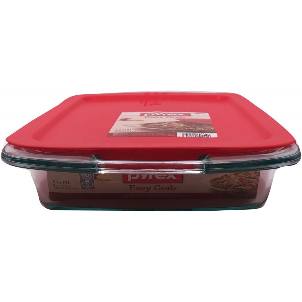 Pyrex - 뚜껑이 있는 직사각형 베이킹 접시 9 x 13인치 - 3/4