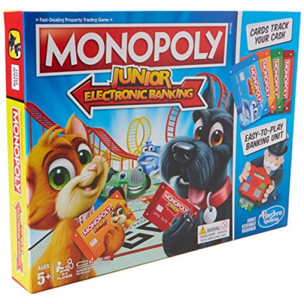 Hasbro Gaming Monopoly 주니어 전자 뱅킹