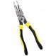 Klein Tools J207-8CR 니들 노즈 플라이어는 압착, 루핑, 절단, 스트리핑, 압착, 절단을 위한 다목적 라인맨 플라이어입니다.
