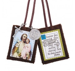 메달이 달린 Autom St. Joseph 스카풀라