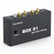 Fosi Audio Box X1 MM 턴테이블용 포노 프리앰프 미니 스테레오 오디오 HiFi 축음기/턴테이블 프리앰프(3.5mm 헤드폰 및 12V 전원 공급 장치가 있는 RCA 출력 포함)