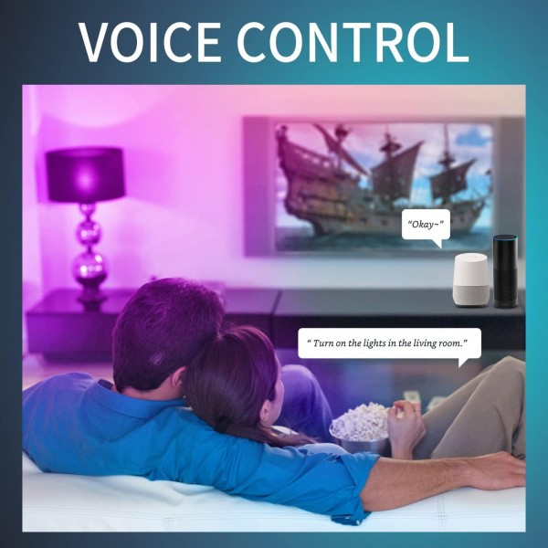 E14 WiFi 스마트 LED 전구, ANWIO G45 Alexa 전구 E14 소형 나사, Alexa, Echo, 470LM, 5W와 함께 작동, 40W 교체, Google Assistant, RGB 색상 변경 전구, TUYA/Smart Life APP(2팩) 2개(팩) 1)