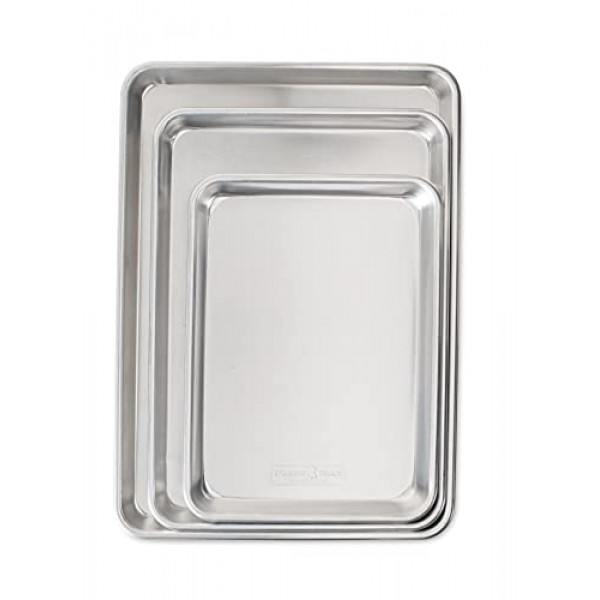 Nordic Ware 3피스 베이커즈 딜라이트 세트 + Nordic Ware 천연 알루미늄 상업용 머핀 팬, 12컵