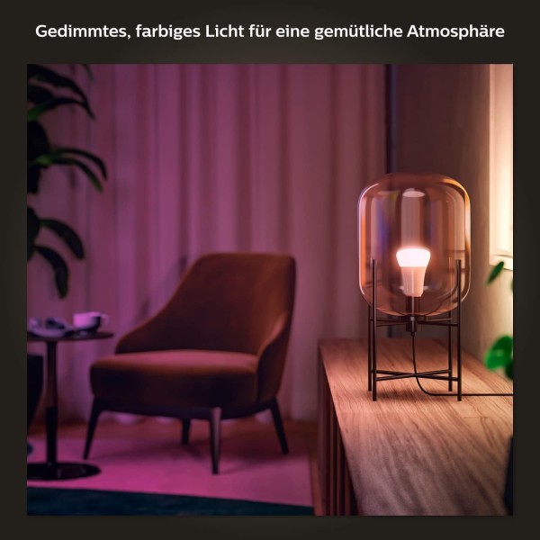 Philips Hue White & Color Ambiance E27 4개들이 팩, 4x570lm, 밝기 조절 가능, 최대 1600만 가지 색상 & White & Color Ambiance GU10 3개들이 팩, 3x350lm, 밝기 조절 가능, 최대 1600만 가지 색상
