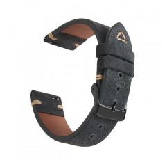 WOUKUP 퀵 릴리스 스웨이드 가죽 시계 밴드 남성용 빈티지 시계 밴드 시계 스트랩 18mm 19mm 20mm 21mm 22mm 24mm