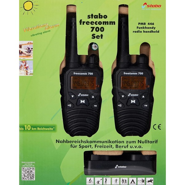 Stabo Electronics Freecomm 700 PMR 무선 시스템 블랙 싱글