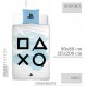 Character World Playstation 침대 시트 135x200 + 베갯잇 80x80 Gamer Playstation · 면 100% · Teenage 침대 시트