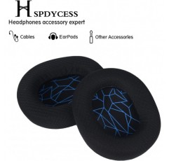 SPDYCESS Arctis 1 3 5 7 9X Arctis Pro Arctis Prime 헤드폰용 교체용 이어 패드 1쌍 - 헤드폰을 보호하기 위한 메모리 폼 헤드폰 이어 패드 액세서리, 파란색