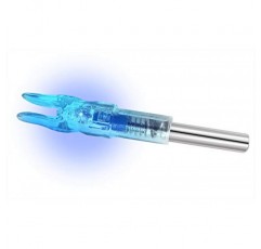 6PCS-양궁 사냥을위한 스위치 버튼이있는 내경 .244/6.2mm Led Nocks가있는 화살표 용 새 S 조명 노크