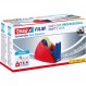 tesa® Easy Cut Professional - tesafilm®용 안정적인 테이블 디스펜서 - 대형 접착 필름 롤 처리용 - 레드/블루