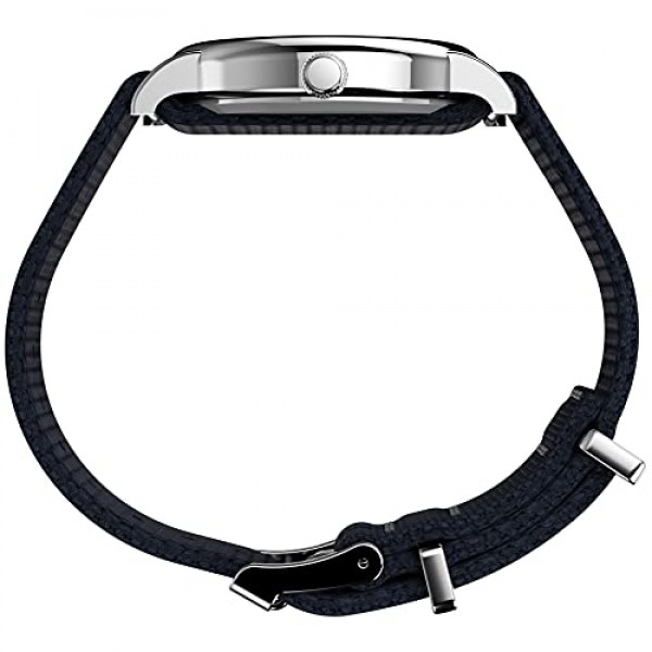 타이멕스 유니섹스 TW2R41100 위켄더 38mm 피너츠 찰리 브라운 나일론 슬립스루 스트랩 시계