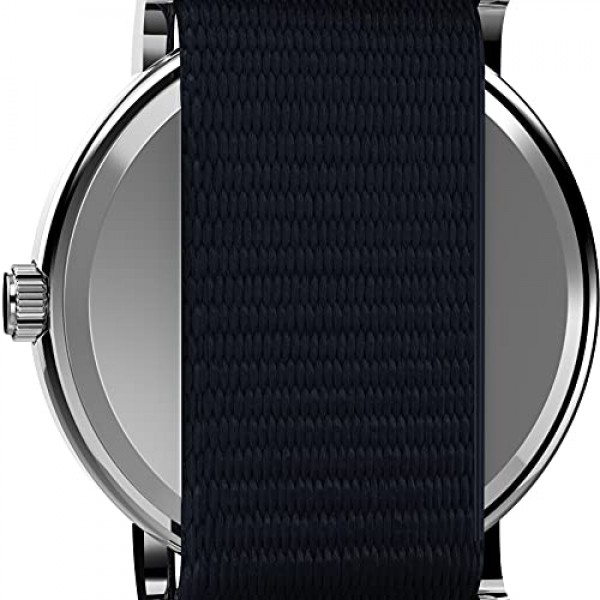 타이멕스 유니섹스 TW2R41100 위켄더 38mm 피너츠 찰리 브라운 나일론 슬립스루 스트랩 시계