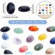 48pcs 타원형 보석 카보 숑 23 스타일 14x10mm 플랫 백 천연 합성 돔 카보 숑 에너지 스톤 캡 커버 구멍 없음 석영 크리스탈 카보 숑 25 Colors-50pcs-14x10x4 ~ 5mm