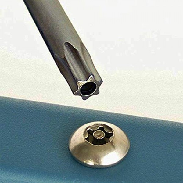 COMOK 10pcs 50mm 긴 1/4 인치 육각 섕크 T25 Torx 헤드 마그네틱 스크류 드라이버 비트 세트 보안 변조 방지 스타 6 포인트 스크루 드라이버 키트 도구