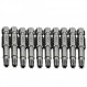 COMOK 10pcs 50mm 긴 1/4 인치 육각 섕크 T25 Torx 헤드 마그네틱 스크류 드라이버 비트 세트 보안 변조 방지 스타 6 포인트 스크루 드라이버 키트 도구