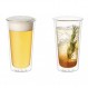 이중벽 맥주잔 2개 세트 - Kinto Cast - 340ml(11.5fl. oz.)(일본 수입)
