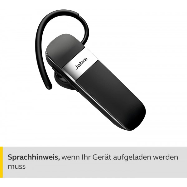 Jabra Talk 15 SE Mono Bluetooth 헤드셋 - 헤드셋 - 마이크가 내장된 프리미엄 무선 단일 이어폰, 미디어 스트리밍 및 최대 7시간 통화 - Black Black Talk 15