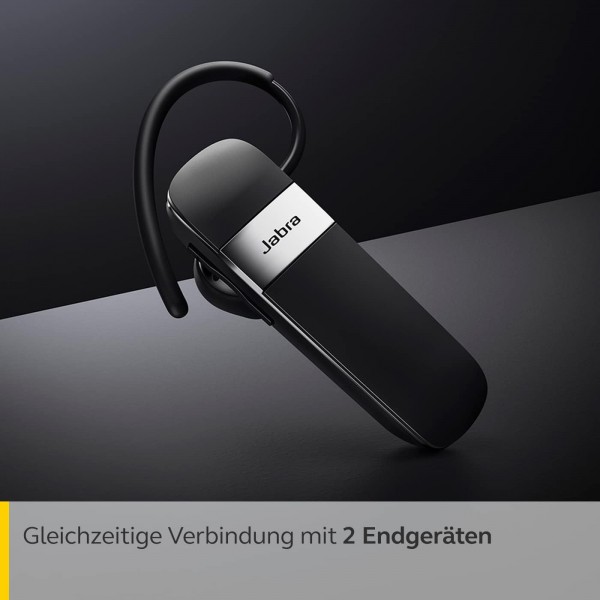Jabra Talk 15 SE Mono Bluetooth 헤드셋 - 헤드셋 - 마이크가 내장된 프리미엄 무선 단일 이어폰, 미디어 스트리밍 및 최대 7시간 통화 - Black Black Talk 15