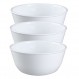 Corelle Coordinates Wh Corelle Livingware 슈퍼 수프/시리얼 그릇, 28온스, 겨울 프로스트 화이트, 3개 세트