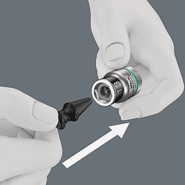WERA 05003995001 벨트 C 1 Zyklop 소켓 세트(홀딩 기능 포함), 1/2 드라이브, 7개
