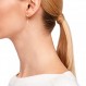 s.Oliver 2031476 여성용 귀걸이 스테인레스 스틸 0.8 cm 실버 주얼리 선물 상자에 들어있음, 스테인레스 스틸, 없음