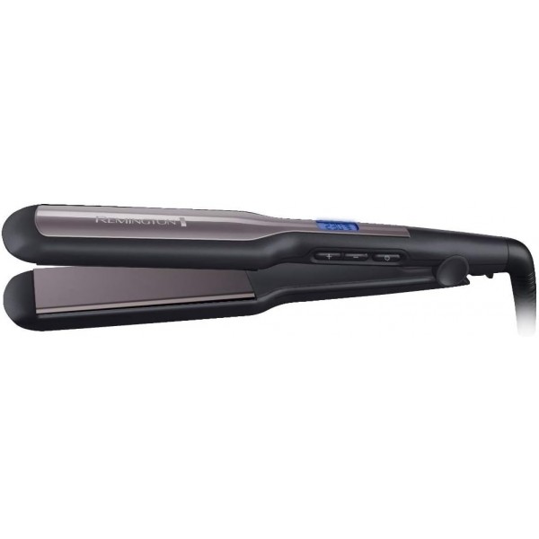 Remington 스트레이트닝 아이언 와이드 Pro-Ceramic Extra (특히 굵고 곱슬거리고 곱슬거리고 매우 긴 모발을 위한 엑스트라 와이드 45mm 스타일링 플레이트) LCD 디스플레이, 15