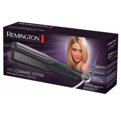 Remington 스트레이트닝 아이언 와이드 Pro-Ceramic Extra (특히 굵고 곱슬거리고 곱슬거리고 매우 긴 모발을 위한 엑스트라 와이드 45mm 스타일링 플레이트) LCD 디스플레이, 15
