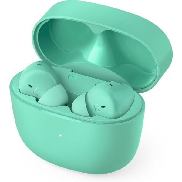 PHILIPS 블루투스 트루와이어리스 헤드폰 마이크 포함/땀 방지, 인이어, 18시간 재생, 클래식 디자인, 편안한 착용감/무선 헤드폰/ TAT2206GR/00, 그린