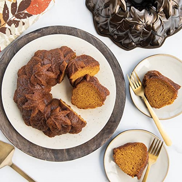 Nordic Ware Harvest Leaves 번트 팬, 브론즈