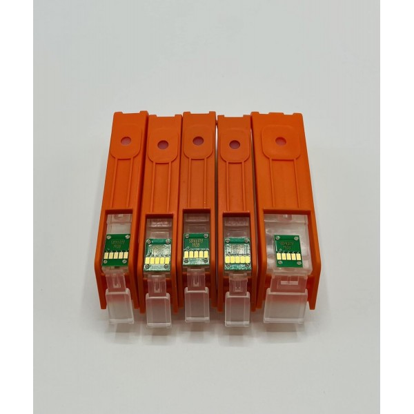 케이티 식용 잉크 리필 가능 케이티 식용 PGI-580BK / CLI-581 BK/C/M/Y 잉크 카트리지(580xl / 581xl) 자동 재설정 칩이 있는 Canon TS705 프린터 풀 세트와 호환 가능