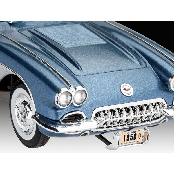 Revell 12 Voiture 67037 58 Corvette 로드스터 자동차 모델 키트 1:25