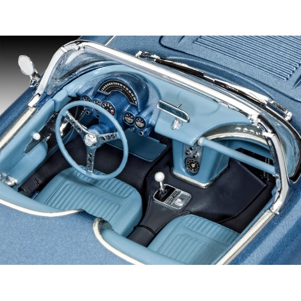Revell 12 Voiture 67037 58 Corvette 로드스터 자동차 모델 키트 1:25