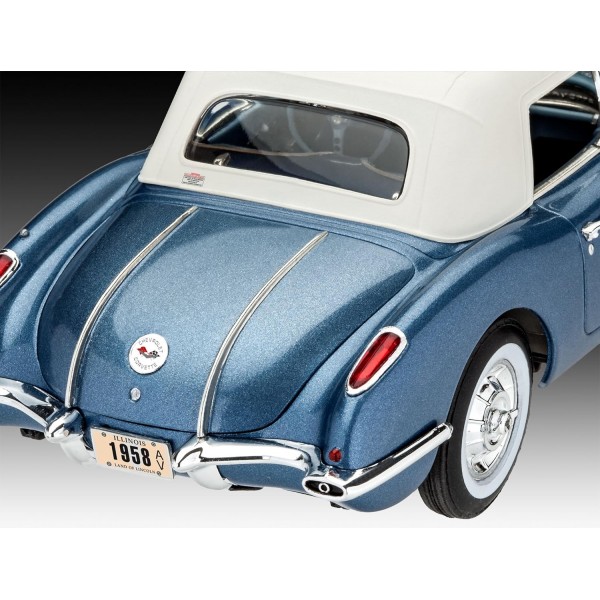 Revell 12 Voiture 67037 58 Corvette 로드스터 자동차 모델 키트 1:25