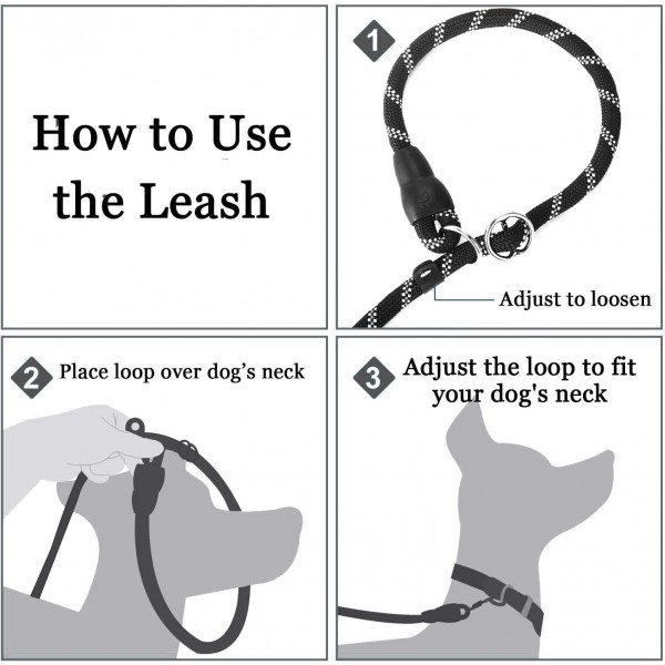 Moonpet 개 가죽 끈 리트리버 가죽 끈 (Stop Moxon Leash 포함) 작은 개, 180cm, 파란색 6 FT * 0.3 ''작은 개 파란색 용 칼라 조절 가능한 가죽 끈이있는 내구성있는 부드러운 반사