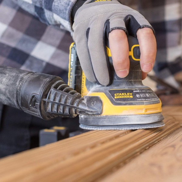 Stanley Fatmax Lithium Random Orbital Cordless Electric Sander, FMCW220B-XJ,(Bare Unit only - No Batteries Supplied) Coffret sans battery orbital sander
