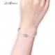 La Menars Shining Infinite Heart Pendant 925 Silver Charm for Bracelets 가장 친한 친구 비즈 여성용 목걸이 매달려 발렌타인 데이 생일 크리스마스 선물 개 발 참