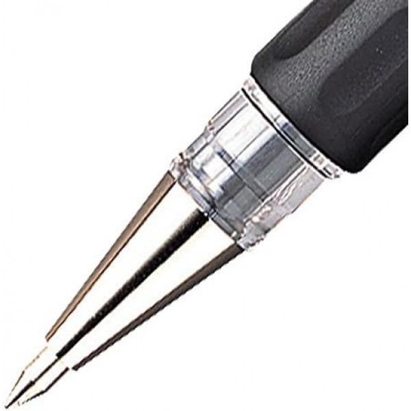 펜텔 K116-AE Hybrid Gel Grip 수성펜 0.6 mm필기촉 0.3 mm선폭 12개입 블랙