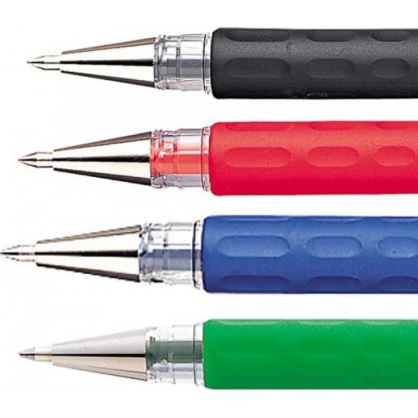 펜텔 K116-AE Hybrid Gel Grip 수성펜 0.6 mm필기촉 0.3 mm선폭 12개입 블랙