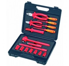 KNIPEX 17 PC 컴팩트 도구 세트(케이스 포함, 1000V 절연)