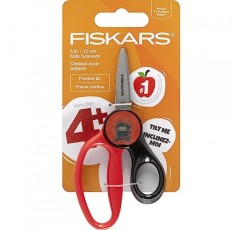 FISKARS® Magic Morph 어린이 가위 - 기울일 때 이미지 이동 - 4세 이상을 위한 뾰족한 팁 - 재미있는 닌자 디자인 - 학용품으로 돌아가기