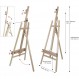 Paintersisters Academy 이젤 ELBA, 시작 높이 40-105cm, 들것 프레임 최대 120cm용, 너도밤나무 FSC®로 만든 스튜디오 이젤, 나무 이젤