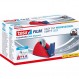tesa Easy Cut 데스크 디스펜서 Professional - 접착 테이프 롤용 재충전 가능 테이프 디스펜서 크기 33 m x 19 mm - 19 mm x 33 m 롤용 레드/블루 레드/블루의 미끄럼 방지