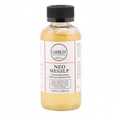 Gamblin NEO-Megilp 4.2 OZ 페인트 미디엄, 4.2 Fl Oz (1 팩), 없음, 노란색