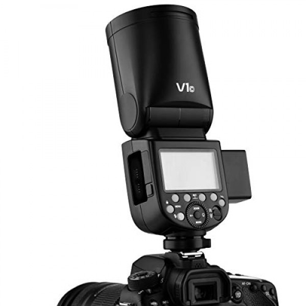 Nikon 카메라, 2.4G 무선 TTL HSS 스피드라이트, 1.5초 재활용 시간, 2600mAh 리튬 이온 배터리, 480회 최대 전력 촬영, 76Ws 스피드라이트 라이트(Godox V1N)와 호환되는 Godox V1-N 원