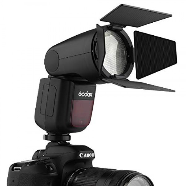 Nikon 카메라, 2.4G 무선 TTL HSS 스피드라이트, 1.5초 재활용 시간, 2600mAh 리튬 이온 배터리, 480회 최대 전력 촬영, 76Ws 스피드라이트 라이트(Godox V1N)와 호환되는 Godox V1-N 원