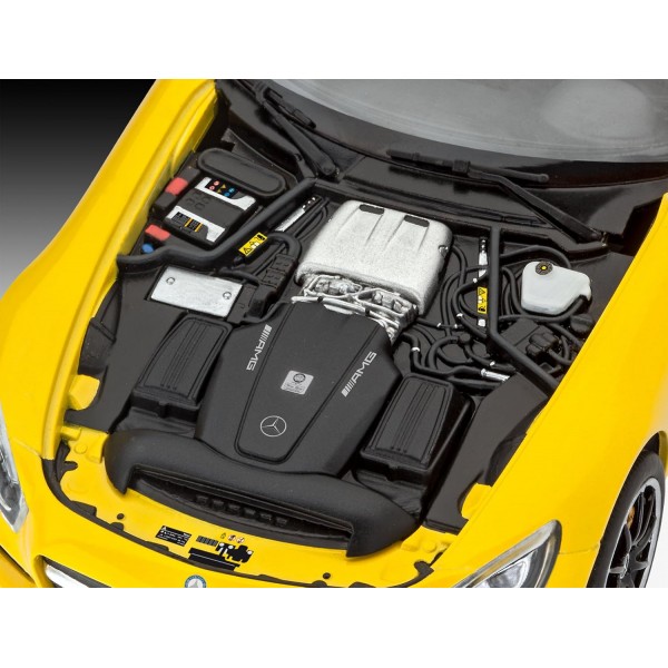Revell 80-7028 자동차 모델 키트 1:24 - 1:24 축척의 Mercedes-Benz AMG GT, 레벨 3, 많은 디테일이 있는 충실한 복제품, 07028
